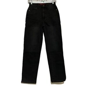 Guess Women's High Rise Straight Leg Denim Jeans  Black US Size‎ 27